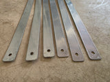 Lot of Six 1" x 23" Metal Braces