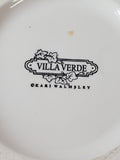 Villa Verde White Embossed Ceramic Vase