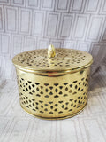 Brass Potpourri Covered Dish