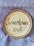 Kenneth Henderson Redware Pottery "Jamestown 1607" Plate