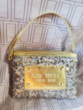 Nine West Sequined Shoulder Bag with Wristlet