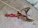 Vintage Thompson USA Cast Iron sprinkler Tractor
