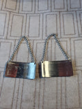 Pair of Small Metal Hanging Tea Signs