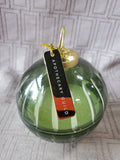 Apothercary Guild Green Glass Ornament Candle UNUSED