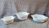 Lot of 3 Corning Ware "Blue Cornflower" Dishes