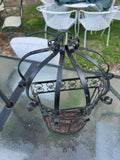 Vintage Gothic Style Wrought Iron Bird Cage