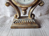 Ornate Resin Desk Clock WORKS