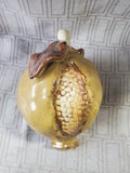 Glazed Ceramic Corn Figurine