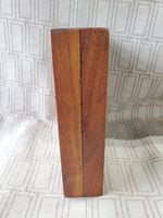 Wood Block Silver Coin Clock WORKS
