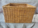 Woven Wooden Square Basket