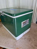 Coleman Classic Green and White Metal Ice Chest