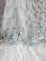 Set of 8 Arcoroc Glass Coffee Mugs