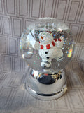 Light Up Snowman Snow Globe WORKS