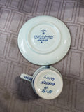 Vintage Delft Blauw Windmill Demitasse and Saucer Set