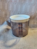 Gray Plastic Gravy/Fat Separator with Strainer