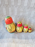 4 Piece Wooden Russian Nesting Dolls