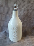 10 SS White Ceramic 18 Oz Oil Dispener
