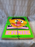 Lot of 3 Vintage Playskool Sesame Street Wooden Children's Puzzles