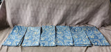 Lot of 13 Pier 1 Blue Paisley Napkins