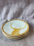 Set of 4 Threshold Melamine Reindeer Appetizer Plates
