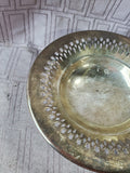 Silverplate Reticulated Rim Trinket Dish