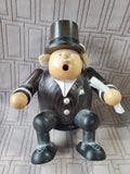 (C) Erzgebirgische Volkunst Shelf Sitting Groom Smoker