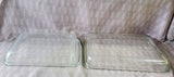 Pair of Pyrex Clear Glass Baking Dishes