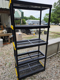 Black Plastic Garage Shelving Unit (B)