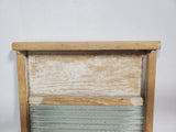 Vintage Howard Woodenware Glass and Wood Washboard