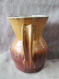Signed Glazed Pottery Pitcher