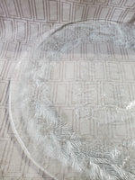 Vintage Clear Glass Christmas Tree Cookie Plate