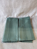 Set of 11 Green Fabric Napkins