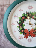 Howard Miller The Sounds of the Season "Carols of Christmas" Wall Clock WORKS