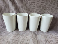 (B) Set of 4 Rae Dunn Melamine by Magenta "Sun" and "Beach" Tumblers