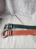 Pair of Talbots Italian Alligator Calfskin Belts—Women's Size XL