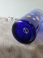 Si-An Cobalt Blue Glass Sun, Stars, and Moon Decanter