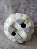 White Ceramic Pumpkin Figurine