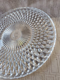 Heavy Clear Glass Cake Plate