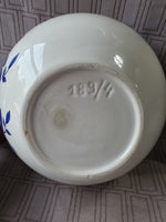 Blue and White Floral Ceramic Planter