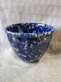 Bennington Pottery Blue Spongeware Mixing Bowl (EEE)