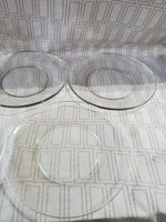 10 Piece Clear Glass Plate Set