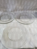 10 Piece Clear Glass Plate Set