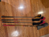 Men's TaylorMade R7 Woods (Driver, 3, 5) + Adams Idea Hybrid Club