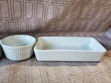 4 Piece Small Ceramic Baking Dish Lot