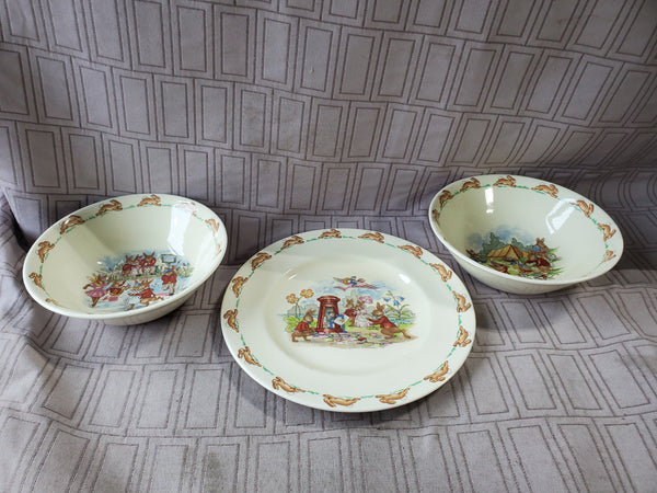 3 Piece Royal Doulton Bunnykins China Set