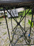 Tall Black Metal Outdoor Table
