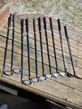 Calloway Women's Big Bertha X-12 Irons (S-4)w/Graphite Shafts + Red Calloway Golf Bag + Putter and Hybrid Club
