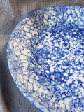 Stovit Blue Spongeware Pasta Bowl