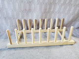 Bartelt Wooden Plate Rack Organizer