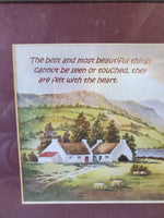 (B) Irish Blessing Landscape Watercolor Print by Ivan Cocks